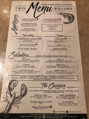 Menu photo 2 Twin Willows Narragansett, RI