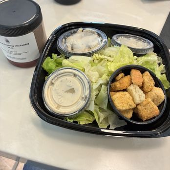 Beecher's Handmade Cheese - Caesar chicken salad and choc raspberry chia pudding - Cheese Shops Near Me - Los Angeles, California