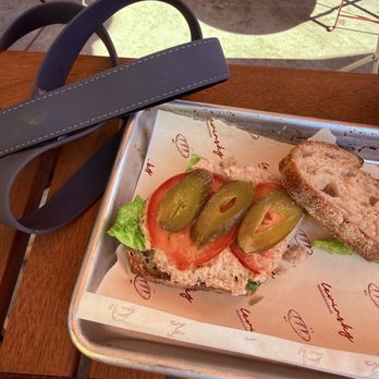 Levinsky - The smallest and disappointing $20 sandwich I've ever had in my life - Juice Bars & Smoothies Near Me - West Hollywood, California Levinsky - The smallest and disappointing $20 sandwich I've ever had in my life - Juice Bars & Smoothies Near Me - West Hollywood, California
