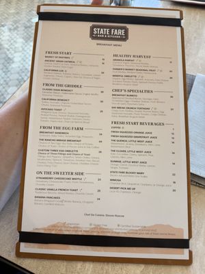 Menu photo 4 State Fare Bar & Kitchen Rancho Mirage, CA Menu photo 4 State Fare Bar & Kitchen Rancho Mirage, CA
