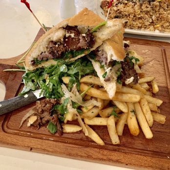 Arcadia Garden Cafe - Angus steak sandwich w truffle fries. Weekend lunch special. Very good surprisingly - Chinese Near Me - Arcadia, California