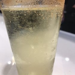 My Place - Cinnamon/sugar rimmed glass with the apple cider beer