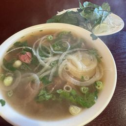 Rice Noodle Soup with Rare Beef / Phở Tái