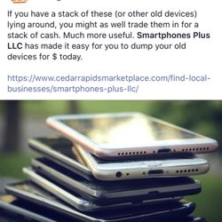 SmartphonesPLUS - We agree with the Cedar Rapids Marketplace. Don't you? Visit our website for a cash or give us a call.