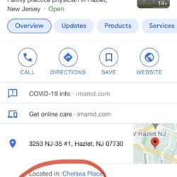 Hazlet Family Care - Incorrect closing time