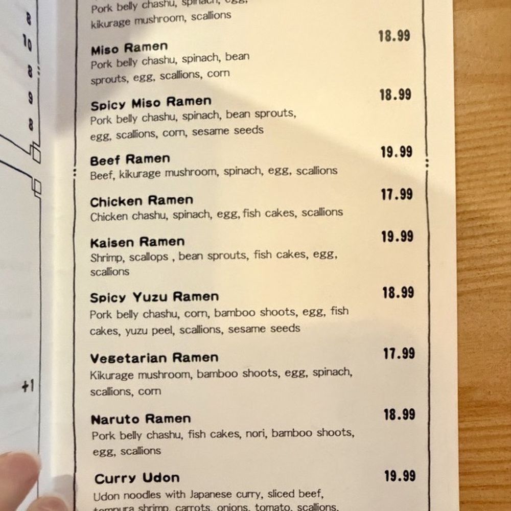 Fujiya Ramen - Menu of ramen in March 2026 - Ramen Near Me - Pittsburgh, Pennsylvania