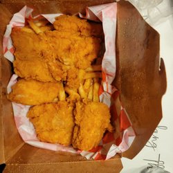 Sea Boil Crab House - The fried catfish with fries.