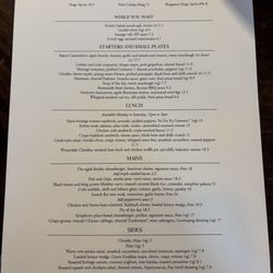 The Victoria Inn - Food menu as of 4/2/2026