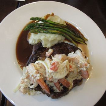 Jessica’s - Surf and Turf Ribeye Steak with Yummy Jumbo Shrimp - Breakfast & Brunch Near Me - Kapolei, Hawaii
