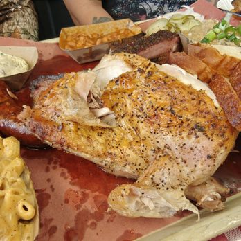 Goldee’s BBQ - Direct heat rotisserie chicken - Barbeque Near Me - Fort Worth, Texas