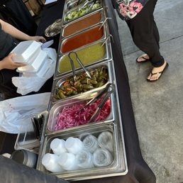 Fresh salsa bar Fresh salsa bar