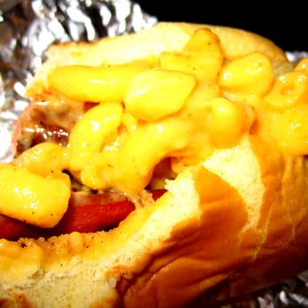 Stuggy's - Mac 'n' Cheese Dog (with Old Bay, hot sauce) - Sandwiches Near Me - Baltimore, Maryland Stuggy's - Mac 'n' Cheese Dog (with Old Bay, hot sauce) - Sandwiches Near Me - Baltimore, Maryland