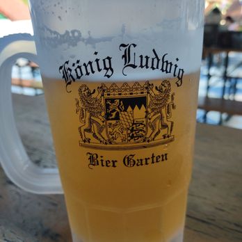 King Ludwigs Biergarten - Large beer, apparently the cup can be used other places from what I heard the bartender tell someone. - Bars Near Me - Helen, Georgia King Ludwigs Biergarten - Large beer, apparently the cup can be used other places from what I heard the bartender tell someone. - Bars Near Me - Helen, Georgia