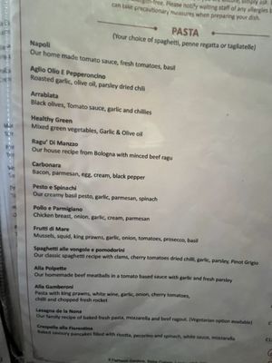 Menu photo 1 Nona London, XGL Menu photo 1 Nona London, XGL