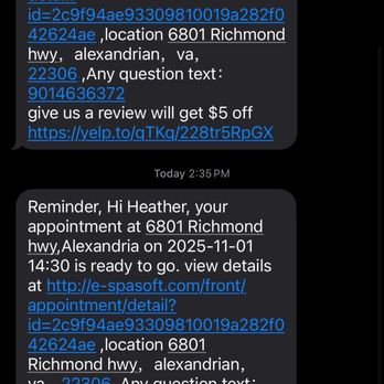 A Great Massage - Ready to go, but not really. Got the text so I was in their system. Doesn't mean much, I guess. - Massage Near Me - Alexandria, Virginia A Great Massage - Ready to go, but not really. Got the text so I was in their system. Doesn't mean much, I guess. - Massage Near Me - Alexandria, Virginia