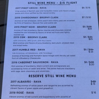 Rava Wines - Menu - Wine Tasting Room Near Me - Paso Robles, California Rava Wines - Menu - Wine Tasting Room Near Me - Paso Robles, California