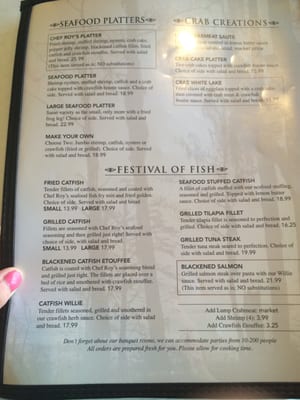 Menu photo 5 Chef Roy's Frog City Cafe Rayne, LA Menu photo 5 Chef Roy's Frog City Cafe Rayne, LA