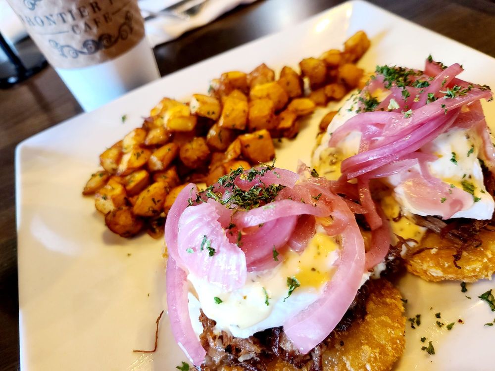 Food from Frontier Perk Cafe
