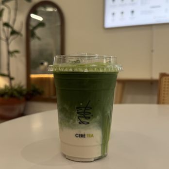 Ceré Tea - Osmanthus Matcha Latte - Coffee & Tea Near Me - Burlingame, California