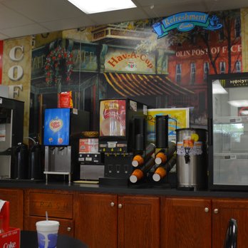 Tomlin Mill One Stop - Notice the Olin Post Office Mural behind the drink station - Convenience Stores Near Me - Statesville, North Carolina Tomlin Mill One Stop - Notice the Olin Post Office Mural behind the drink station - Convenience Stores Near Me - Statesville, North Carolina
