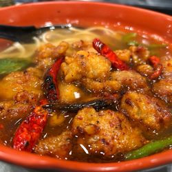 Spicy chicken soup