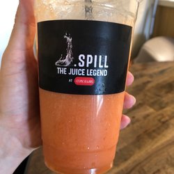 J Spill The Juice Legend - Orange Heat smoothie with ginger