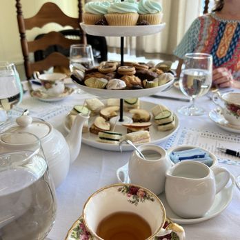 Trinity Confections - a table set for a tea party - Tea Rooms Near Me - Warwick, Rhode Island Trinity Confections - a table set for a tea party - Tea Rooms Near Me - Warwick, Rhode Island