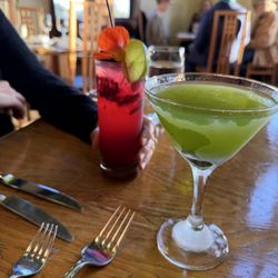 St Orres - Basil martini and blackberry mojito