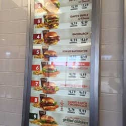 Wendy's - Menu