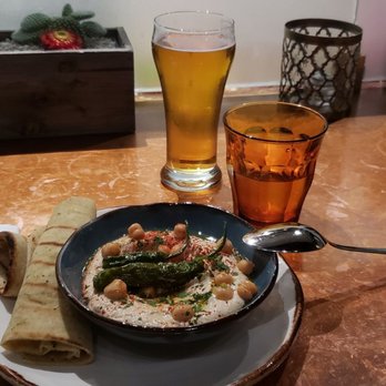 Barcha - Hummus and flatbread, yum! - Mediterranean Near Me - San Francisco, California