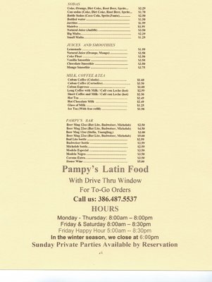 Menu photo 5 Pampy's Cuban Bakery Lake City, FL