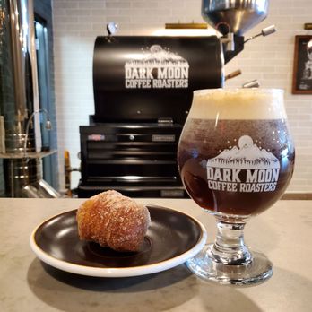 Dark Moon Coffee Roasters - Breakfast. Cash register says Dark Moon Dunker ($0.75) but it's definitely a CRAFTkitchen cronut hole, so of course it's amazing. - Coffee Roasteries Near Me - Henderson, Nevada