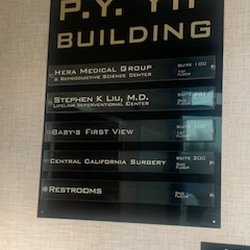 Central California Surgery - February 13, 2024 So what does this " P.Y. and Y.I.P stand for on this sign? A person should not need to guess......