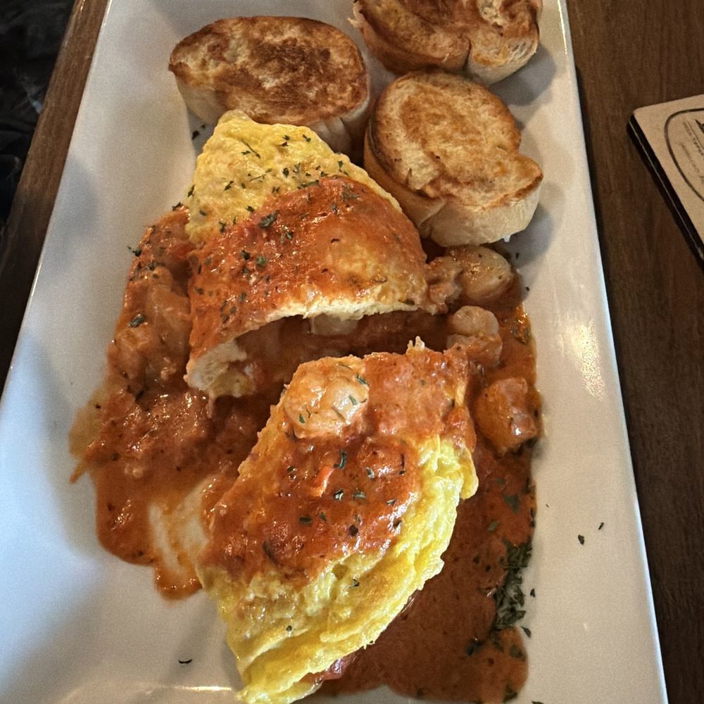 Shrimp omelette