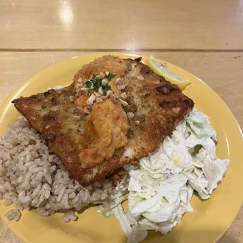 Coconuts Fish Cafe - Mac nut crusted mahi - Seafood Near Me - Kihei, Hawaii Coconuts Fish Cafe - Mac nut crusted mahi - Seafood Near Me - Kihei, Hawaii