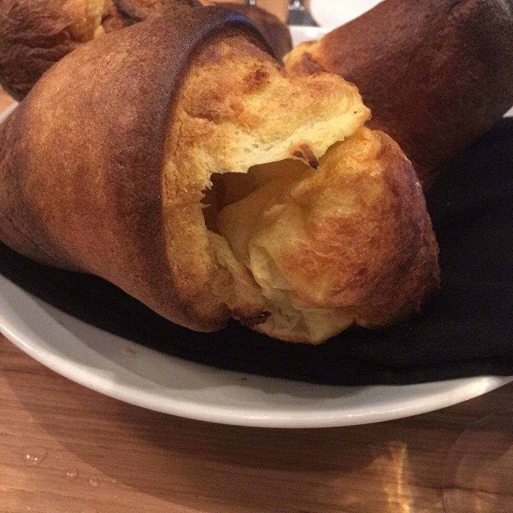 Bos Taurus - Popovers with butter and black lava salt. - Steakhouses Near Me - Bend, Oregon Bos Taurus - Popovers with butter and black lava salt. - Steakhouses Near Me - Bend, Oregon