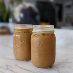The Fox Den - Iced Vanilla Latte with oat milk