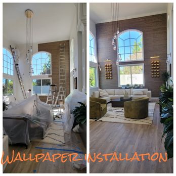Bro's Painting - Wall paper installation. - Painters Near Me Bro's Painting - Wall paper installation. - Painters Near Me