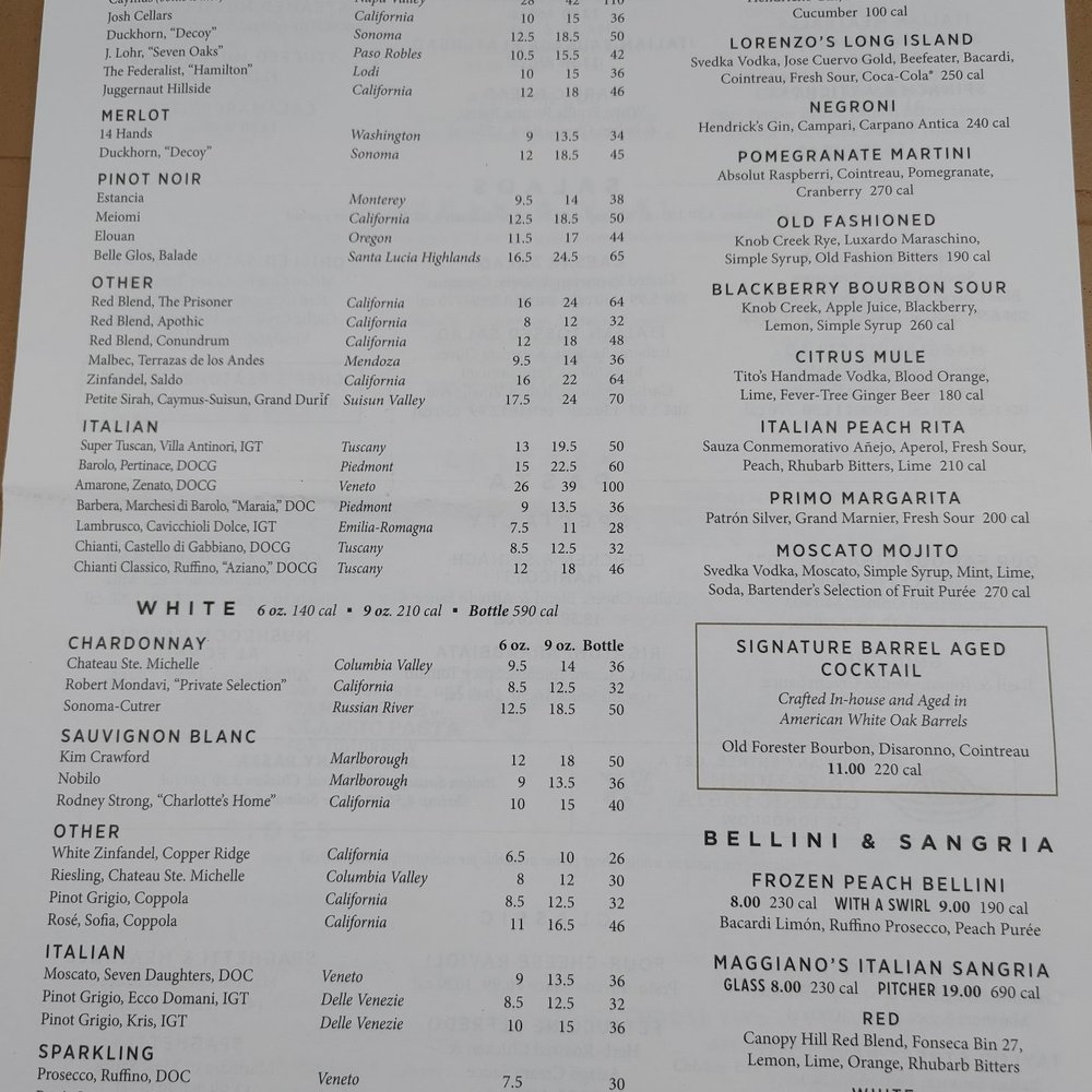 Maggiano's Little Italy - Current Menu - Italian Near Me - Indianapolis, Indiana Maggiano's Little Italy - Current Menu - Italian Near Me - Indianapolis, Indiana