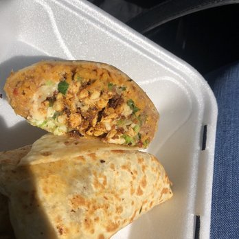 Diego Tacos - Chicken and chorizo burrito - Food Trucks Near Me - Batavia, Ohio