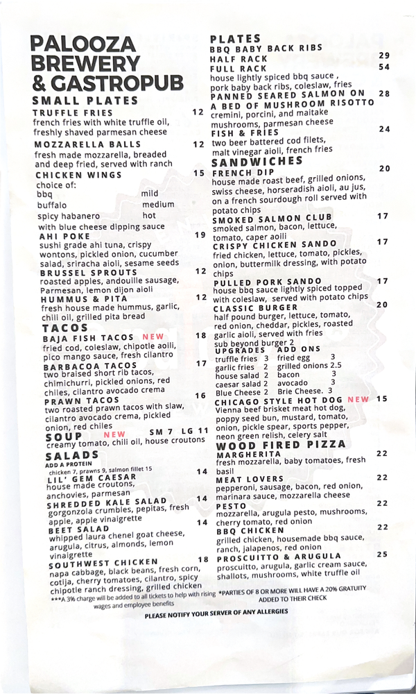 PALOOZA BREWERY AND GASTROPUB 376 Photos & 431 Reviews 8910 Sonoma