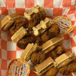 Chicken and Waffle Skewers