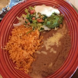 a plate of mexican food