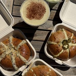 Corn Cheese Bloom, Cali Roll Bloom, and jalapeño bloom Corn Cheese Bloom, Cali Roll Bloom, and jalapeño bloom