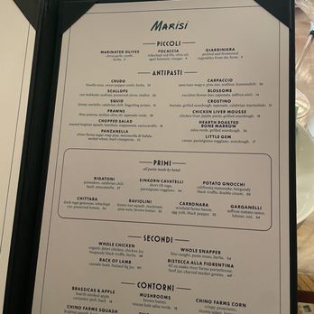 Marisi - Dinner menu 10/27/2022 - Italian Near Me - La Jolla, California Marisi - Dinner menu 10/27/2022 - Italian Near Me - La Jolla, California