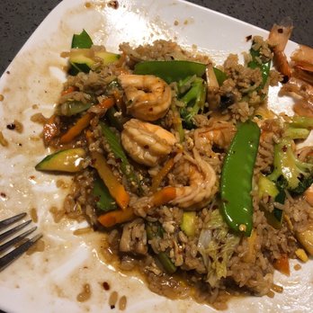 Crazy Thai - Mixed vegetable entree with fried rice and shrimp! Yummy! Spicy level 3 of 5. Mildish, going try 4 next time. - Thai Near Me - Sherman, Texas Crazy Thai - Mixed vegetable entree with fried rice and shrimp! Yummy! Spicy level 3 of 5. Mildish, going try 4 next time. - Thai Near Me - Sherman, Texas