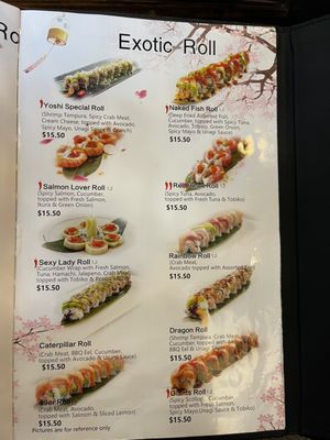 Menu photo 1 Yoshi Sushi Milpitas, CA Menu photo 1 Yoshi Sushi Milpitas, CA