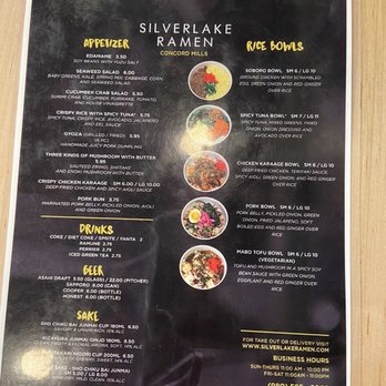 Silverlake Ramen - Menu for apps, drinks and rice bowls! - Ramen Near Me - Concord, North Carolina Silverlake Ramen - Menu for apps, drinks and rice bowls! - Ramen Near Me - Concord, North Carolina