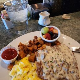 Chicken fried steak. Tender not stringy. Chicken fried steak. Tender not stringy.