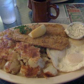 Stagecoach Restaurant - Fried trout in seasoned cornmeal with 3 eggs. - Breakfast & Brunch Near Me - Sacramento, California